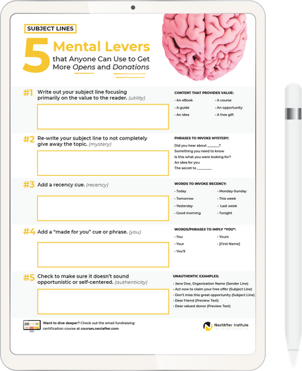 Subject Line Worksheet image