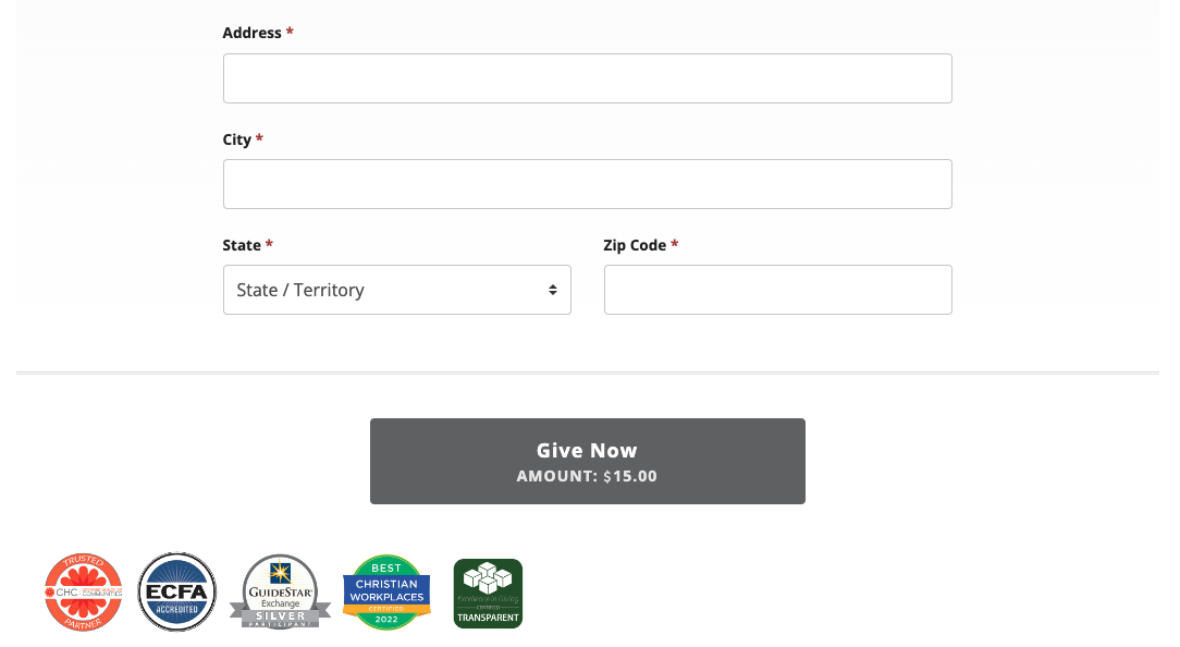 How does reinforcing the value proposition of a donation with an impact