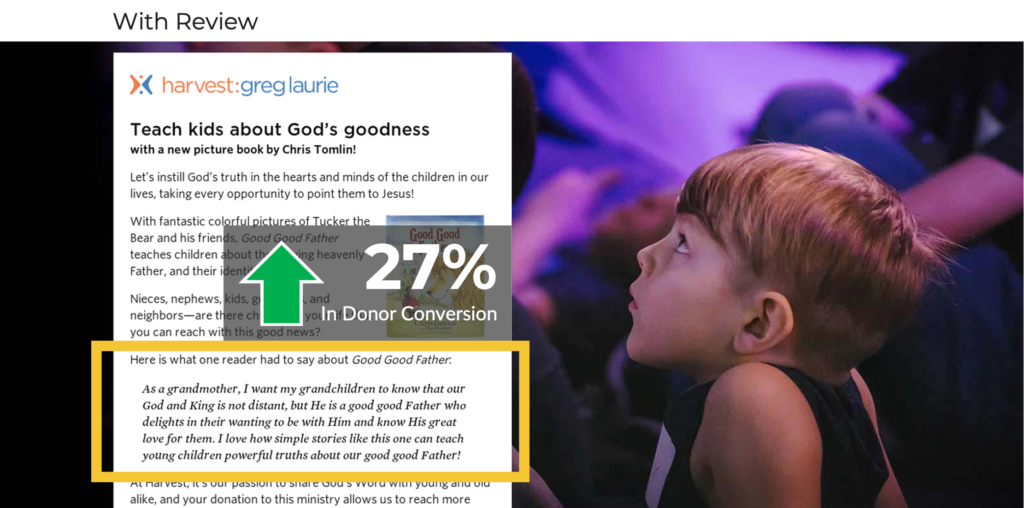 Example of using credibility in your nonprofit value proposition