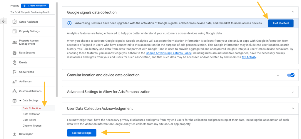 Google Analytics 4 Guide for Nonprofits - Data Collection